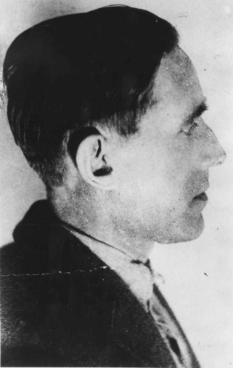 Joe Hill booking photo, side view