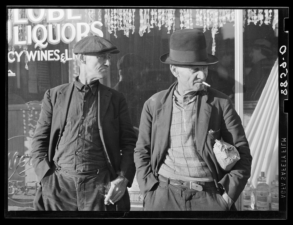 These men are both past sixty. Neither of them expect ever to work again. They ride freight trains from Omaha to Kansas 